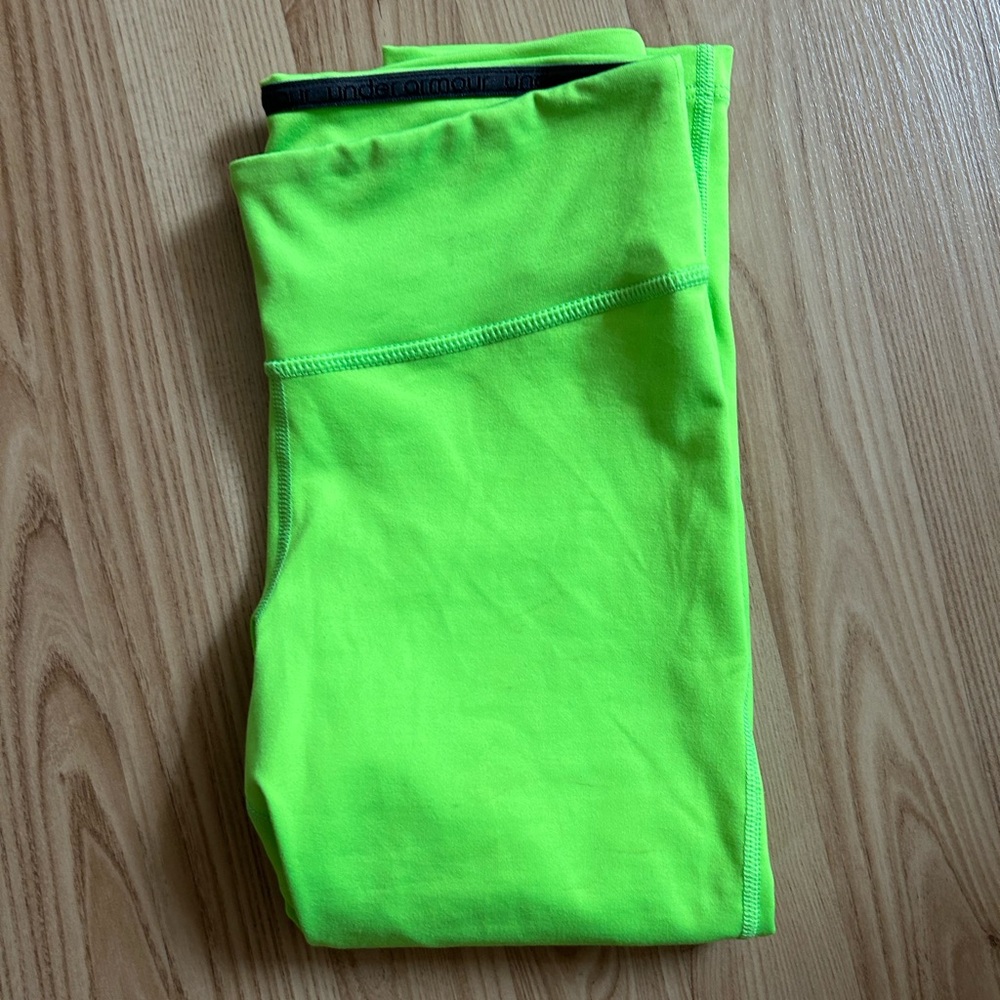 Neon Green Under Armour Capri Leggings
